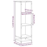 Boekenkast 33,5x33x107,5 cm bewerkt hout bruin eikenkleur - thumbnail
