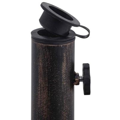 VidaXL Parasolvoet 12 kg 48 cm gietijzer bronskleurig - thumbnail