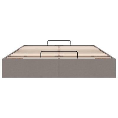 Bedframe zonder matras 140x200 cm stof taupe