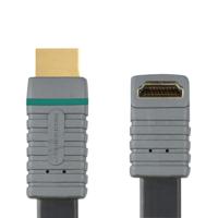 Bandridge BVL1372 High Speed HDMI 270 Graden Platte Kabel Verguld 2 m - thumbnail