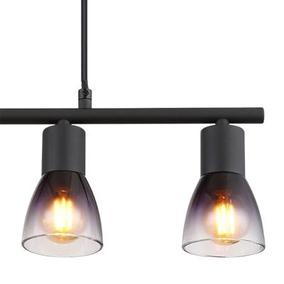 Globo Zwarte hanglampSatella 4-lichts - 54312-4H