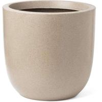 Capi waste bol smooth nl kunststof bloempot 35x34 cm terrazzo beige - thumbnail