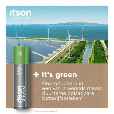 itson itsRECHARGE Oplaadbare AAA batterij (potlood) NiMH 1.2 V 8 stuk(s)