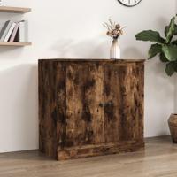 Dressoir 70x35,5x67,5 cm bewerkt hout gerookt eikenkleurig - thumbnail
