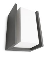 Philips LED Bridge Wandleuchte Anthrazit 1x42W 230 8719514385801 Wandlamp Gloeilamp E27 Antraciet - thumbnail