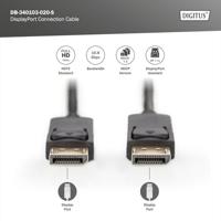 Digitus AK-340103-020-S DisplayPort-kabel DisplayPort Aansluitkabel DisplayPort-stekker, DisplayPort-stekker 2.00 m Zwart - thumbnail
