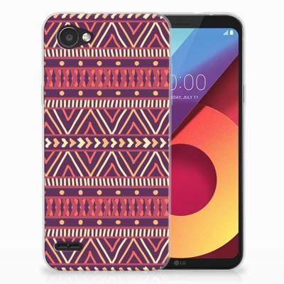 LG Q6 | LG Q6 Plus TPU bumper Aztec Paars LG Q6 | LG Q6 Plus TPU bumper Aztec Paars