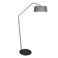 Steinhauer VloerlampZig-Zag zwart met grijze kap Ø 48cm - 4254ZW - thumbnail