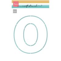 Marianne Design • craft stencil letter o (oma en opa dag) - thumbnail