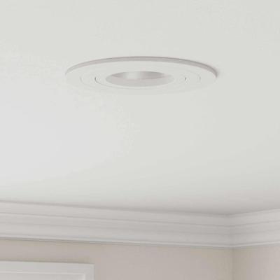 VidaXL Spotje 6 pcs wit 9 x 9 x 2 cm aluminium