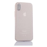 Carbon Fiber Ultrathin PP beschermhoes voor iPhone XR (wit) - thumbnail