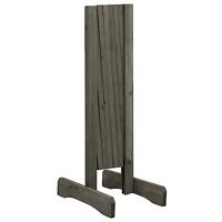 Tuinlatwerk 120x60 cm massief vurenhout grijs - thumbnail