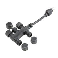 FIAP 3252 Verdeler 5-voudig 3 cm Zwart - thumbnail