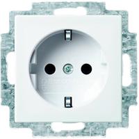 Busch-Jaeger 20 EUCB-914 Wandcontactdoos met randaarde Inzetstuk Busch-balance SI Alpine-wit 1 stuk(s) - thumbnail