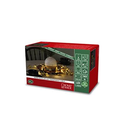 Konstsmide 3290-803 Lichtketting Parel Binnen werkt op batterijen Aantal lampen 20 LED Warmwit Verlichte lengte: 1.9 m Timer Konstsmide 3290-803 Lichtketting Parel Binnen werkt op batterijen Aantal lampen 20 LED Warmwit Verlichte lengte: 1.9 m Timer