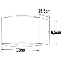 KonstSmide Buitenlamp Up - DownGela wit - 7882-250 - thumbnail