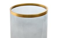 Kaarshouder Home ESPRIT Blauw Gouden Kristal 17 x 17 x 28 cm - thumbnail