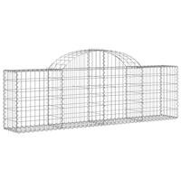 VidaXL Schanskorf gewelfd 200x30x60/80 cm gegalvaniseerd ijzer - thumbnail