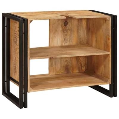 Wastafelonderkast 71 x 33 x 58 cm Massief Mango Hout, Ijzer