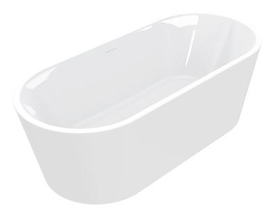 Wiesbaden libero vrijstaand acryl ligbad 178 x 80 + waste wit