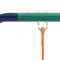 VidaXL Schommelset met 3 zitjes staal - thumbnail