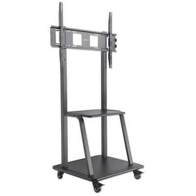 Manhattan Zubehör TFT/LCD-TV TV-wagen In hoogte verstelbaar, Met toetsenbordlade, Verstelbare ondersteun 94,0 cm (37) - 254,0 cm (100) Vloerstandaard, In