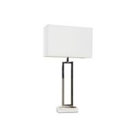 Bureaulamp Home ESPRIT Wit Zilverkleurig 50 W 220 V - thumbnail
