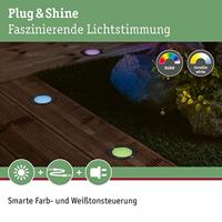 Paulmann Floor 94751 Verlichtingssysteem Plug&Shine LED-buiteninbouwlamp (uitbreiding) LED 2 W RGBW RVS - thumbnail