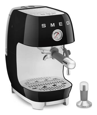 SMEG ECF03BLEU 50's Style Handmatige Espressomachine - Zwart