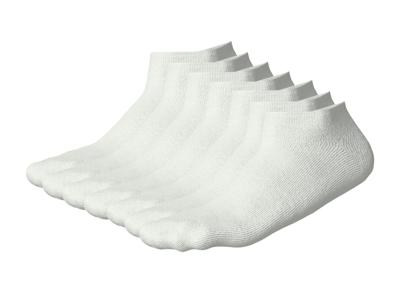 esmara Men 7 Paar enkelsokken (Wit, 43-46)