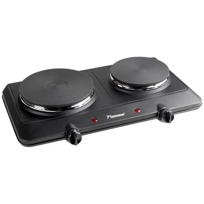 Bestron AHP250D Dubbele Elektrische Kookplaat Zwart