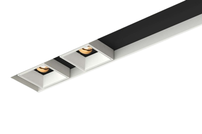 Kreon - Prologe 80 twin in-cana end square Flood (27°) DALI zwart