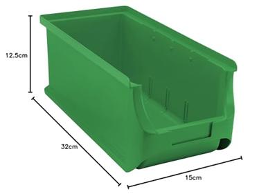 Allit 456293 Zichtbak (b x h x d) 125 x 150 x 320 mm Groen 1 stuk(s)