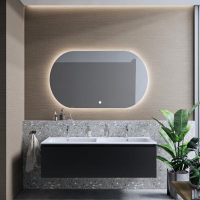 Badkamermeubelset BWS Anubis 120cm 1 Lade Mat Zwart Met Wastafel (Naar Keuze)