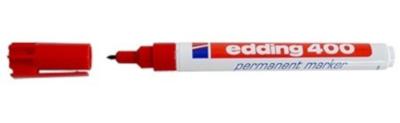 Edding Permanentmarker | rood | streepbreedte 1 mm ronde punt | 10 stuks - 4-400002 4-400002
