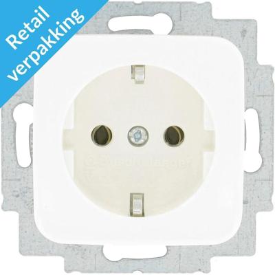 Busch Jaeger WIT inbouw stopcontact RA - 4695500 Busch Jaeger WIT inbouw stopcontact RA - 4695500