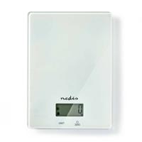 Nedis KASC610WT Keukenweegschaal Digitaal Glas / Kunststof Wit - thumbnail