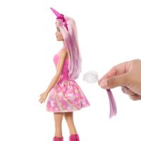 Mattel Dreamtopia - Eenhoornpop met roze haar en kleurrijke outfit - thumbnail