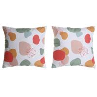 Kussenset Home ESPRIT Tropisch 45 x 8 x 45 cm (2 Stuks) - thumbnail