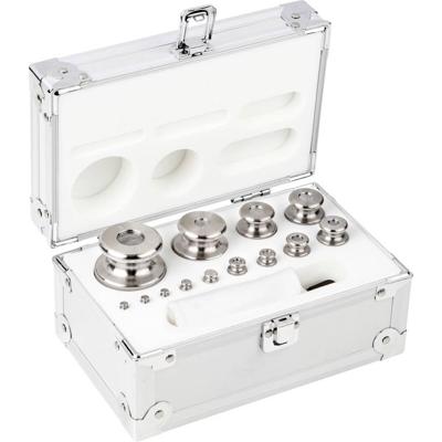 Kern 354066 Gewichtenset 354-066, OIML-klasse M2, nominale waarde 1 g - 1 kg, knop, roestvrij staal fijngedraaid, in aluminium etui