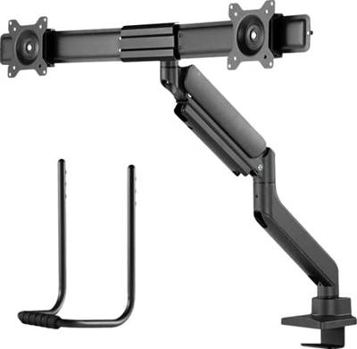 Neomounts DS75-450BL2 Monitor-tafelbeugel 2-voudig 43,2 cm (17) - 81,3 cm (32) Zwart, Zwart/blauw In hoogte verstelbaar, Kantelbaar, Zwenkbaar, Roteerbaar