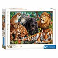 Clementoni puzzel wilde katachtigen, 500st. - thumbnail