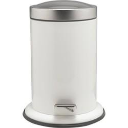 Pedaalemmer Acero 22 X 28 cm Hoogwaardig Staal Wit