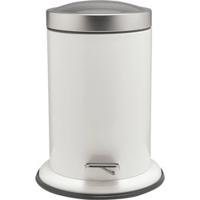 Pedaalemmer Acero 22 X 28 cm Hoogwaardig Staal Wit - thumbnail