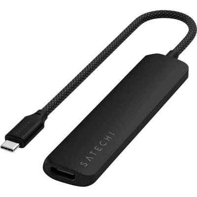 Satechi USB-C 6-in-1 Slim multiport adapter (4K) - Black