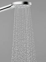 Hansgrohe Raindance Select S Unica`s Puro Glijstangset - 3jet - PowderRain handdouche 90cm - Isiflex doucheslang 160cm - zeepschaal - chroom 27667000 - thumbnail