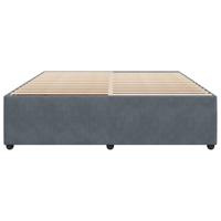 Bedframe zonder matras 180x200 cm fluweel donkergrijs - thumbnail