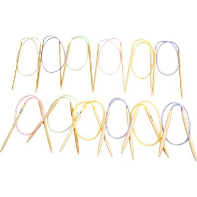 Creativ Company Rond breinaalden, l: 60-80 cm, afm 3-10 mm, 12 stuk/ 1 doos