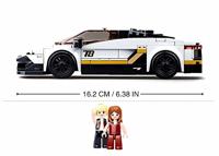 Sluban Modelbricks italiaanse supercar wit (m38-b0957) - thumbnail