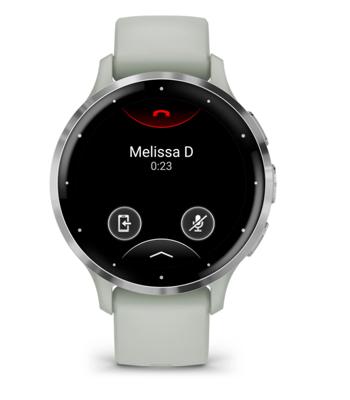 Garmin Venu 3s, Smartwatch, Sporthorloge, AMOLED-Scherm, 10 dagen batterij, Spraakassistent, Muziek, Garmin Pay, Slaapcoaching, Sage Grey